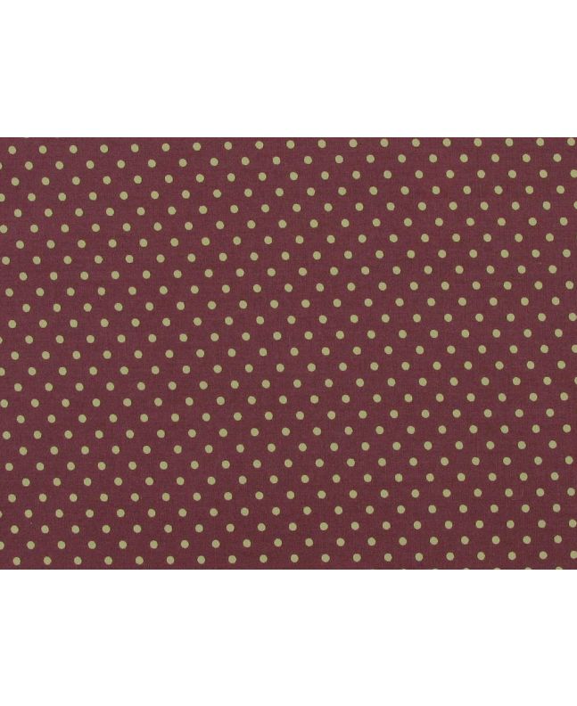 Mini Dots Cotton Poplin Print, Deep Rose