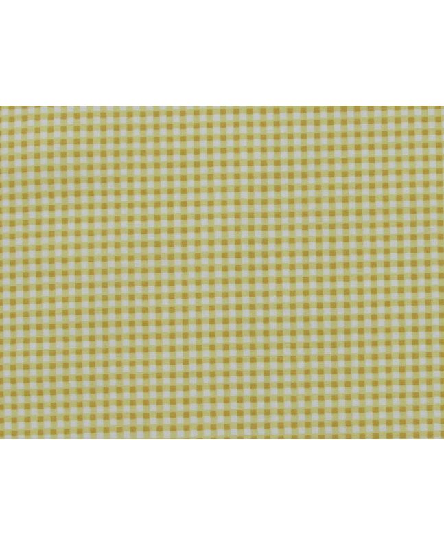 Mini Gingham Cotton Poplin Print, Yellow