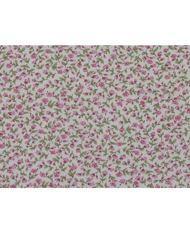 Mini Rose Meadow Cotton Poplin Print, Pink