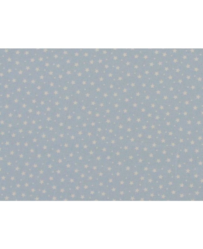 Mini Stars and Spots Cotton Poplin, Sky