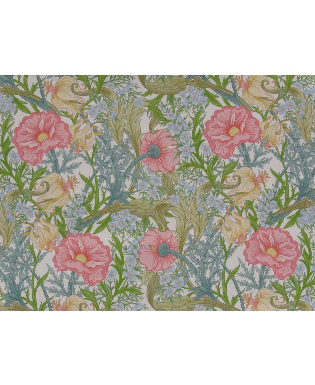 Moss Garden Rose Stretch Cotton Sateen