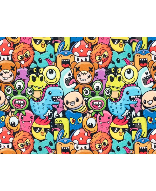 Cotton Rich Brushed Sweatshirt, Monster Friends