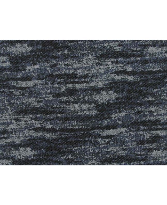 Painted Stroke Printed Denim, Dark Blue