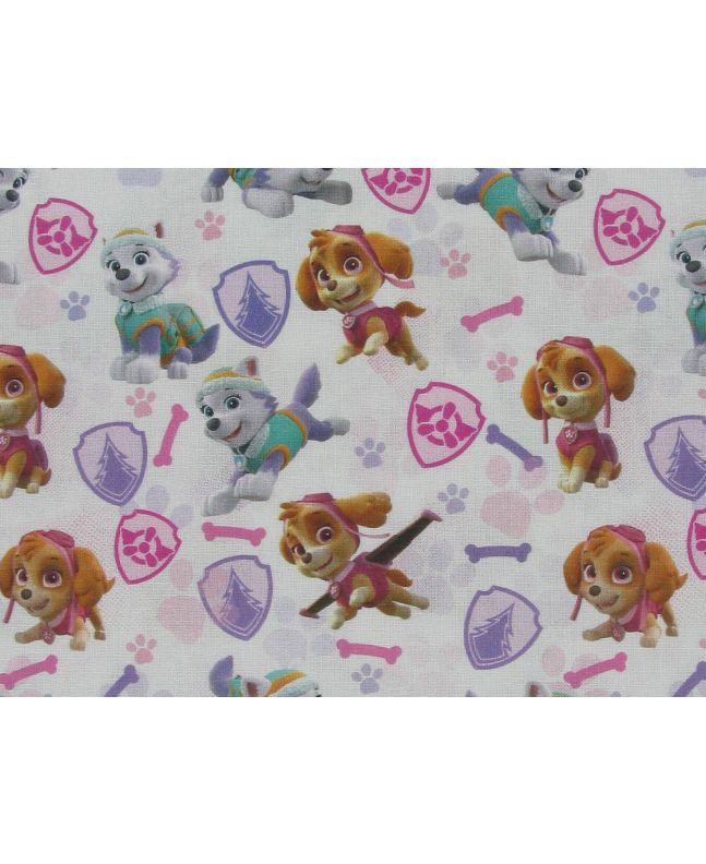 Paw Patrol Badges Cotton Print, Girls