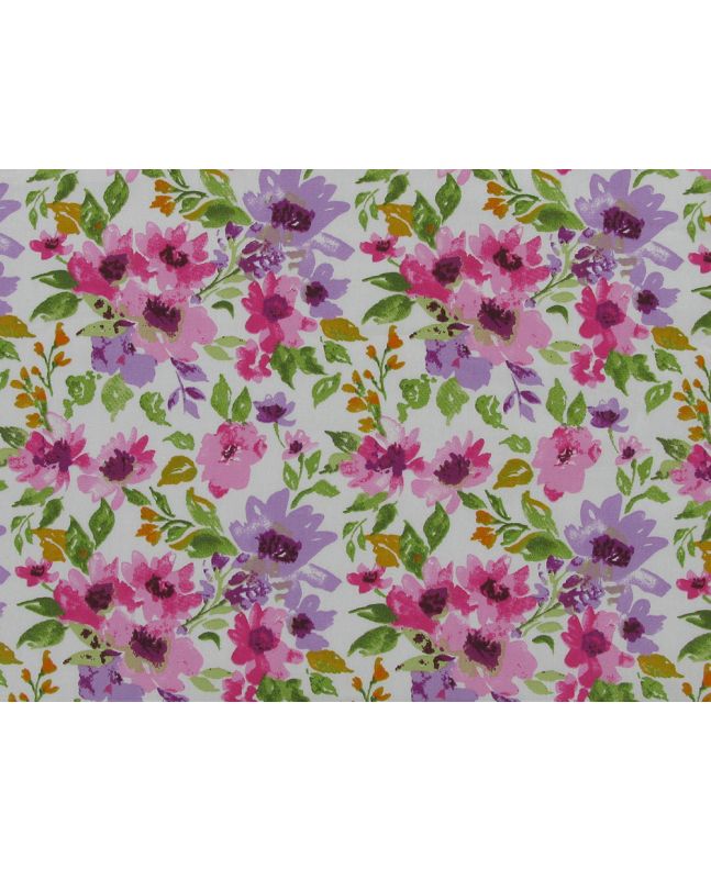 Petal Patch Cotton Poplin, Pastel Pink