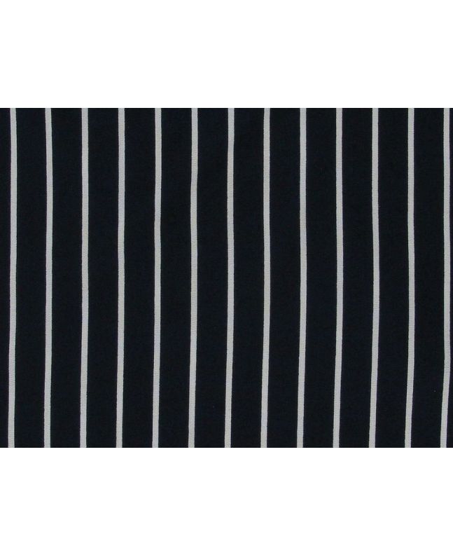 Pin Stripe Viscose Print, Navy