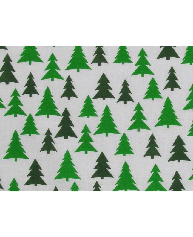 Christmas Pine Woods Polycotton Print