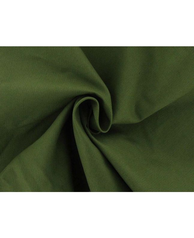 Plain Dye Cotton Drill, Olive