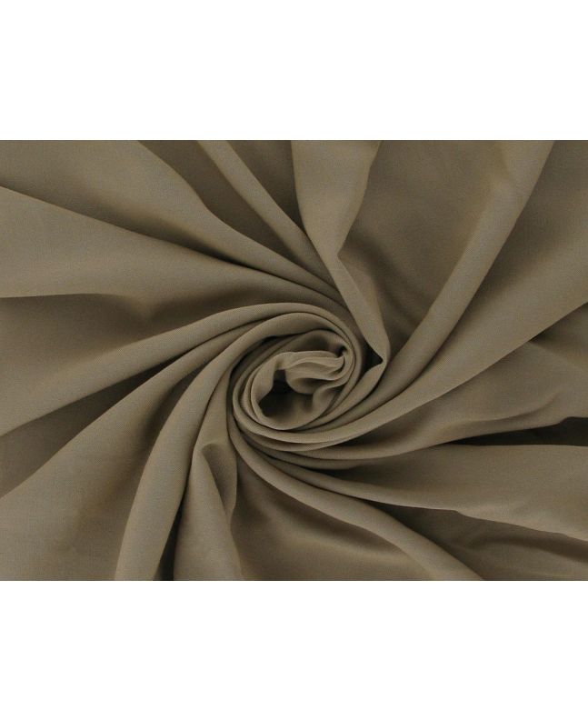 Plain Dyed Viscose Poplin, Dark Camel