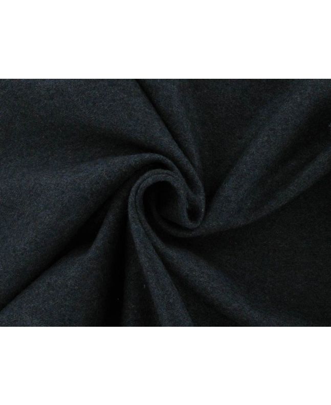 Plain Wool Blend Melton, Teal