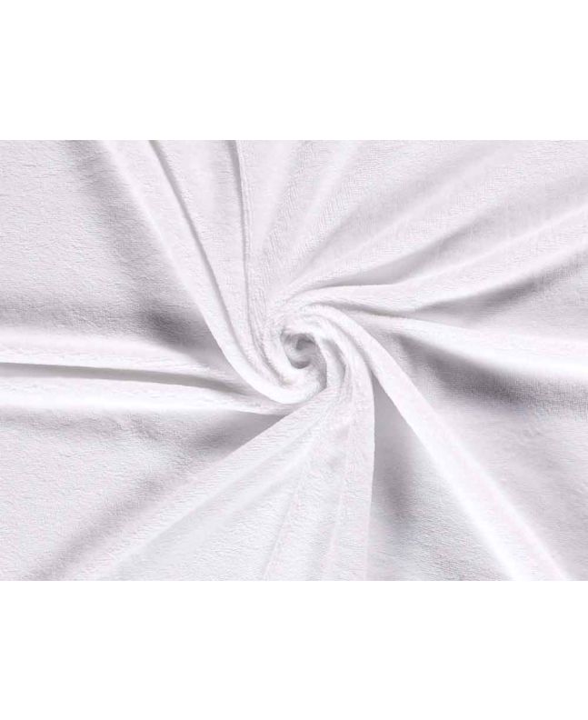 Plush Bamboo Blend Towelling, White