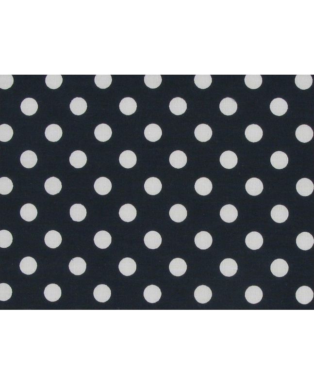 1cm Spot Polycotton Print, Navy
