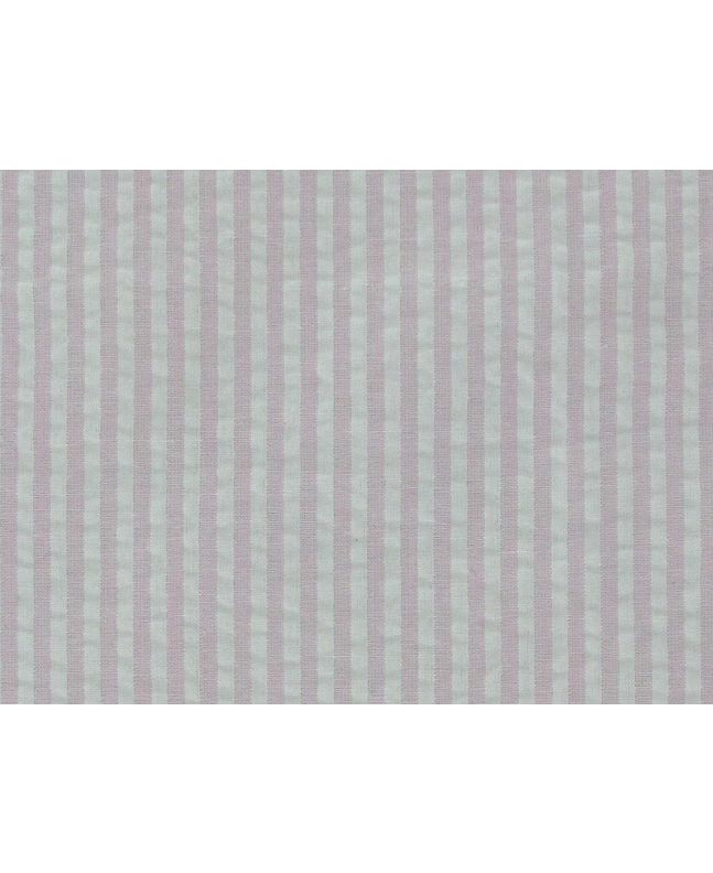 Polycotton Seersucker Stripe, Pink