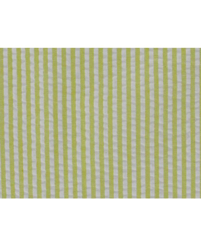 Polycotton Seersucker Stripe, Yellow
