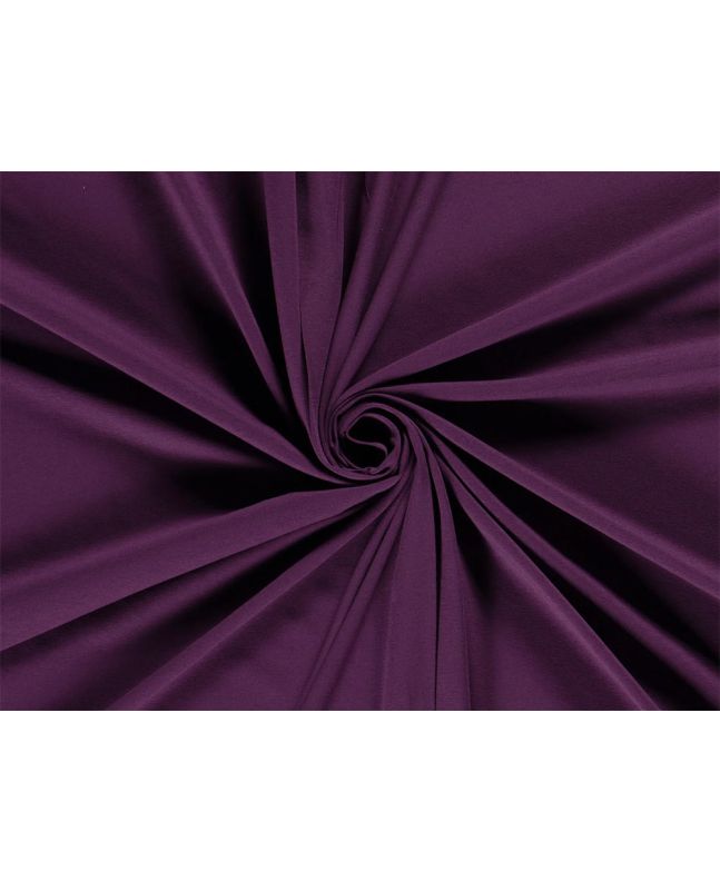 Premium Cotton Jersey, Aubergine Purple