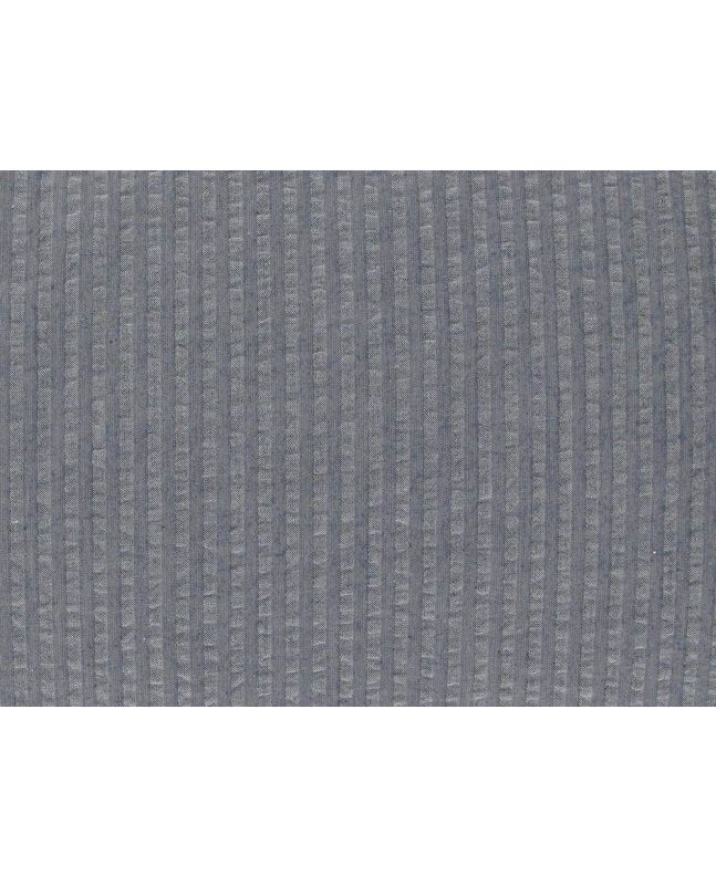 Premium Cotton Seersucker Stripe, Silver