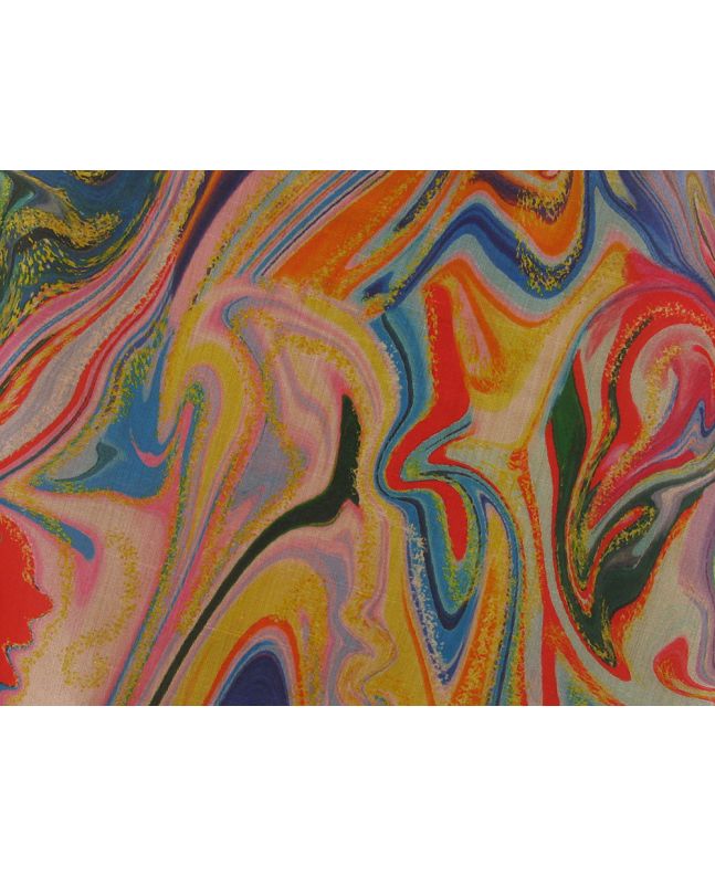 Printed Mango Silkette, Colour Slick