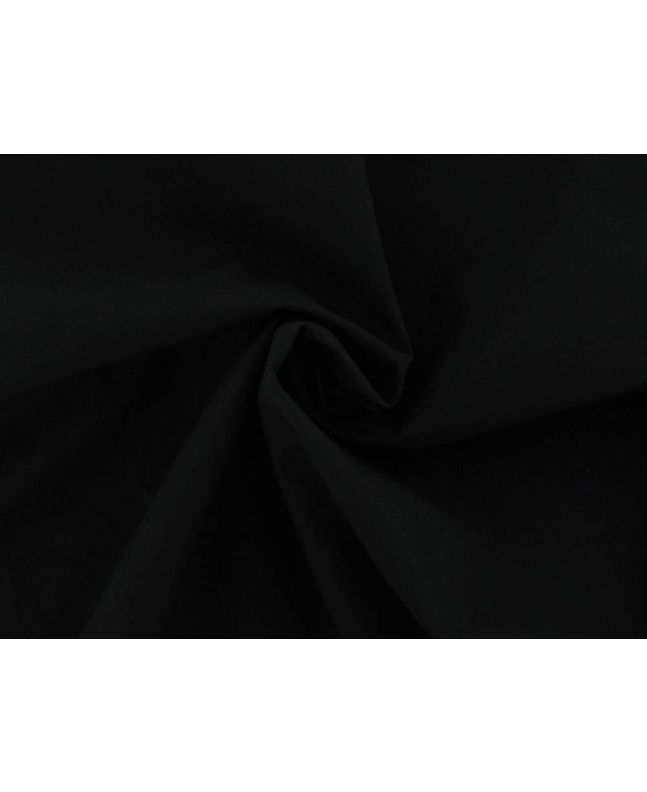 PU Coated Stretch Polycotton, Black