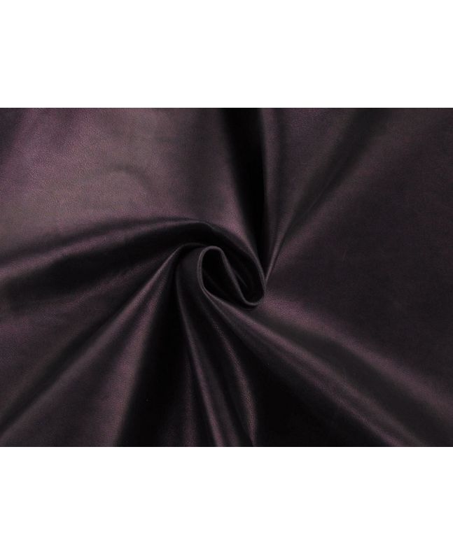 PU Coated Stretch Faux Leather, Metallic Lilac