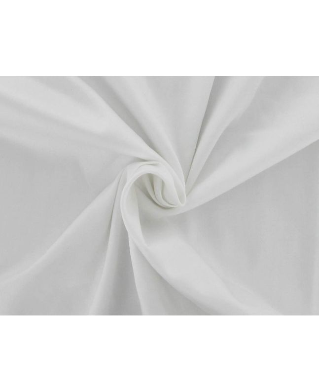 Pure Cotton Butter Satin, White