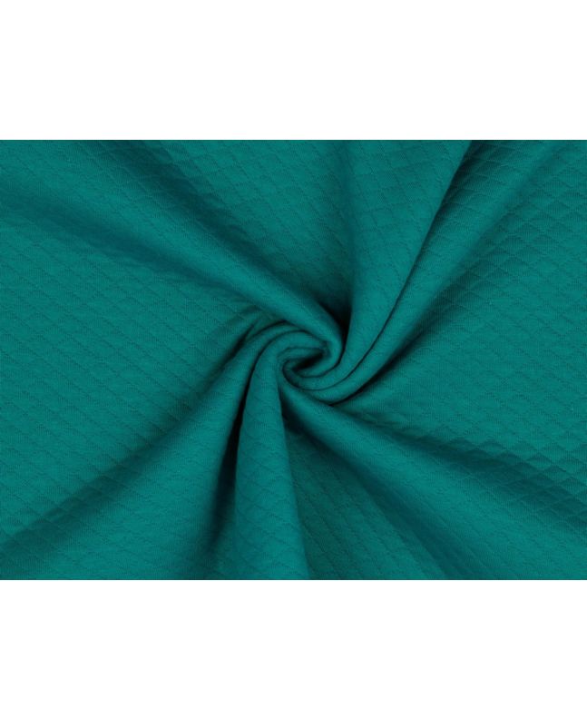Quilted Sweatshirting, Petrol