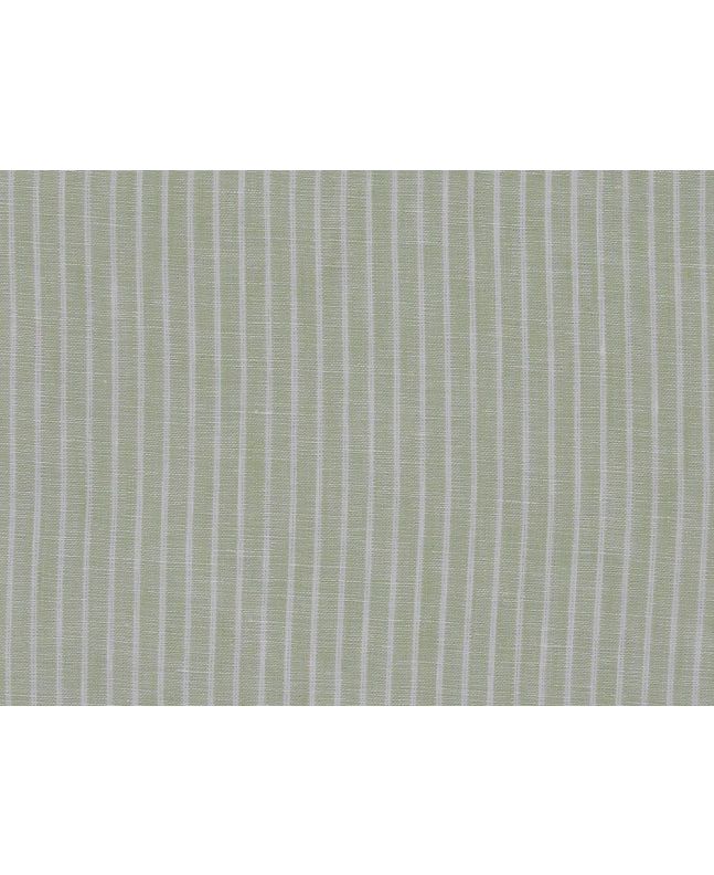Quintin Base Stripe Irish Linen, Lime