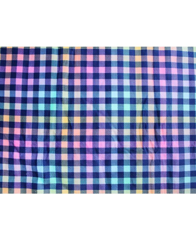 Rainbow Gingham Sherpa Backed Snuggle
