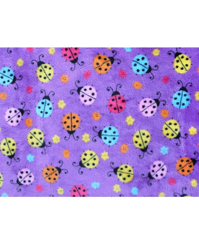 Rainbow Ladybird Cuddle Fleece, Purple