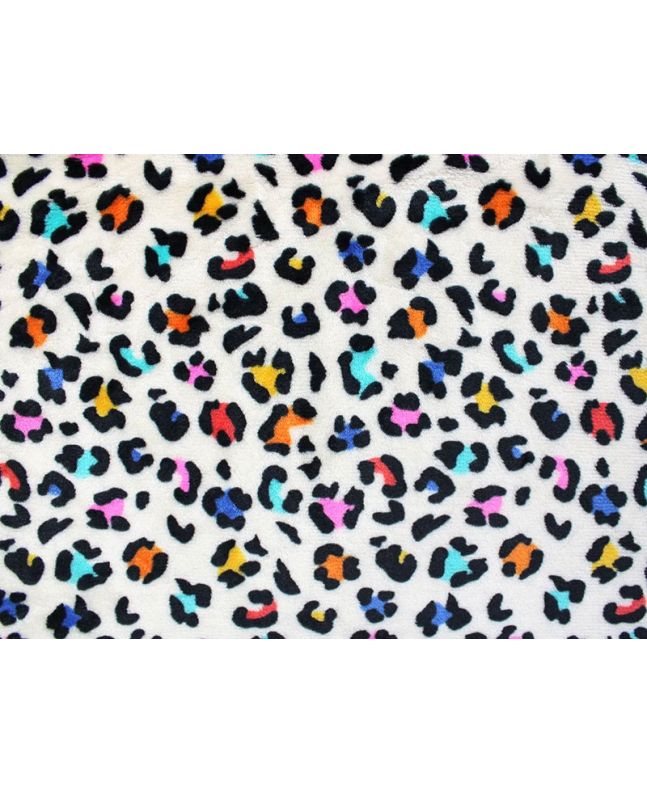 Rainbow Leopard Cuddle Fleece