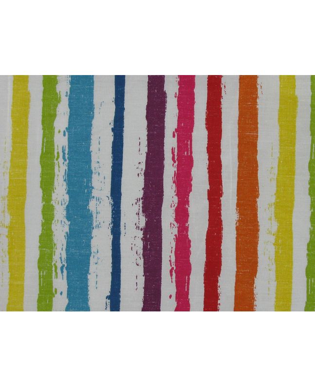 Rainbow Paint Stripe Cotton Poplin