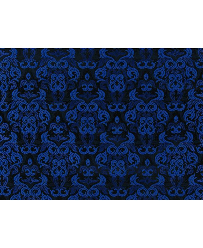 Royal Bloom Embroidered Look Jacquard, Navy