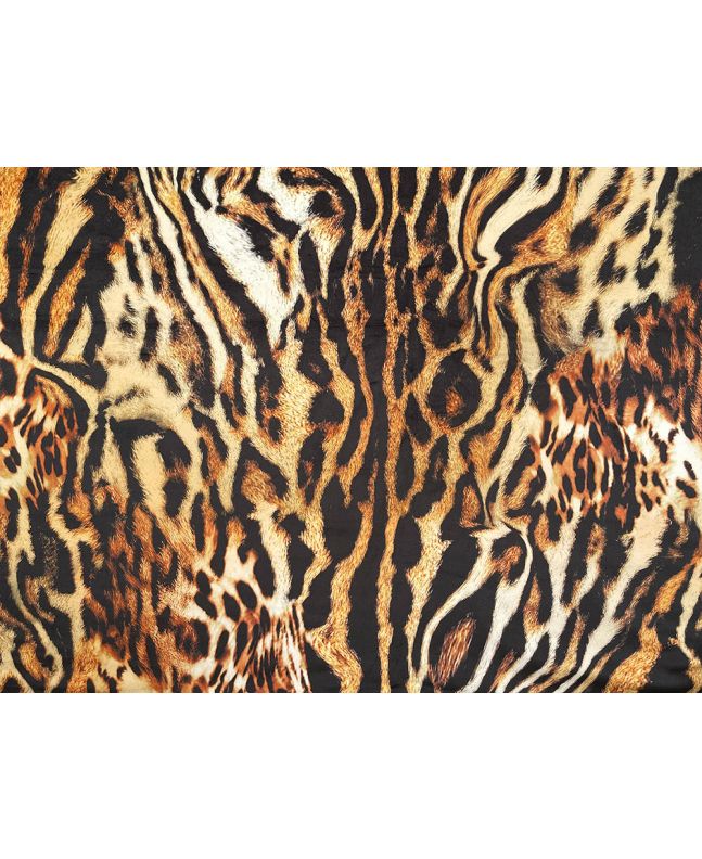 Safari Skins Printed Velvet, Wild Cat