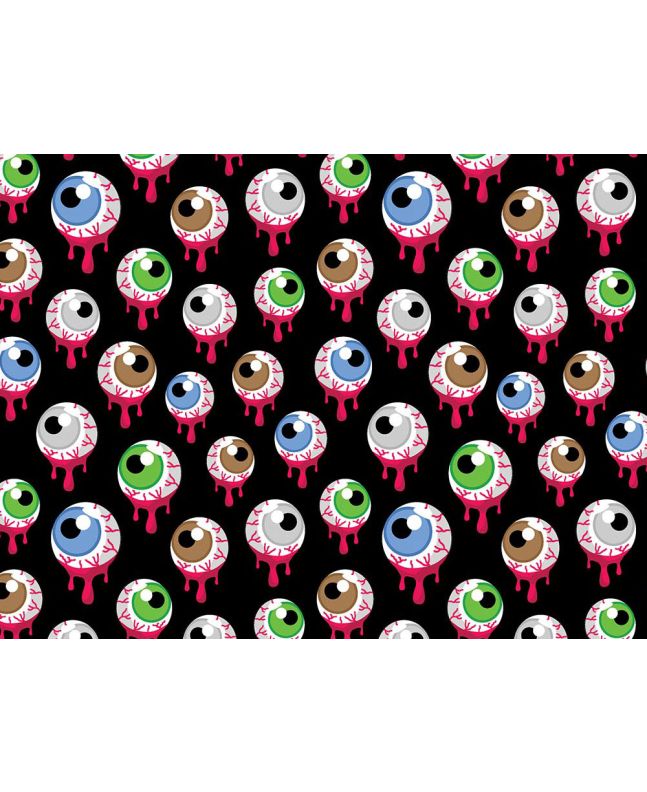 Scary Eyeballs Cotton Print