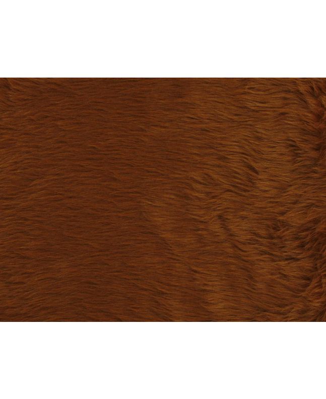 Short Pile Fur Fabric - Chestnut