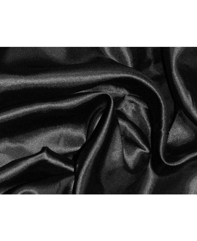Silk Feel Polyester Satin, Black