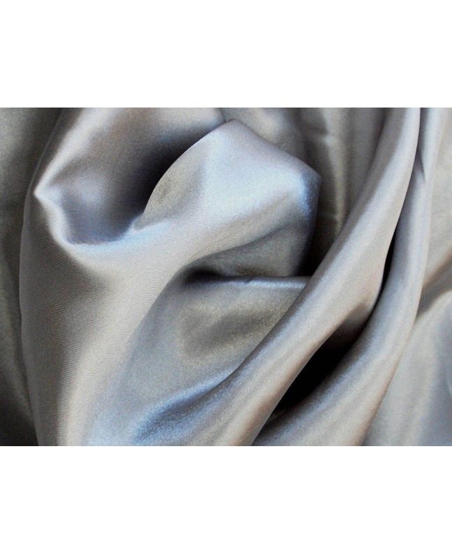 Silk Feel Polyester Satin, Pewter
