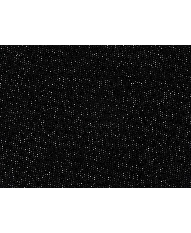 Slinky Stretch Metallic Dobby Knit, Silver and Black