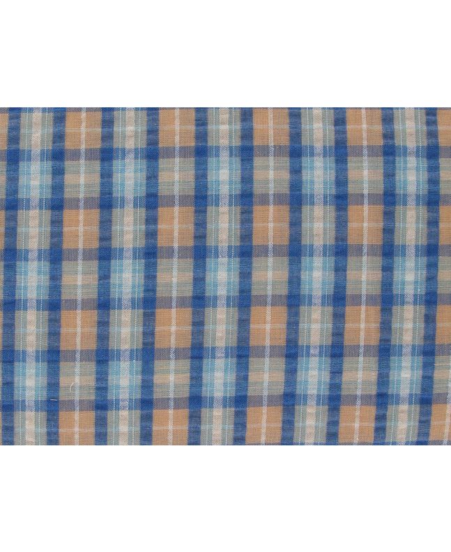 Small Check Seersucker, Blue