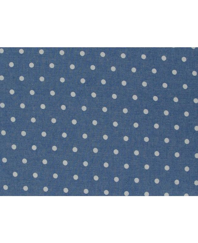 Small Spots Printed Chambray