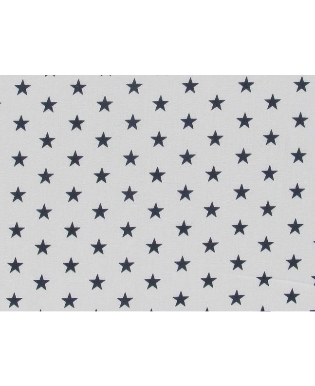 Small Stars Polycotton Print, Navy