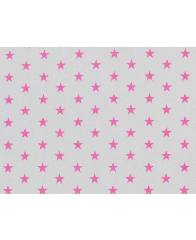 Small Stars Polycotton Print, Pink