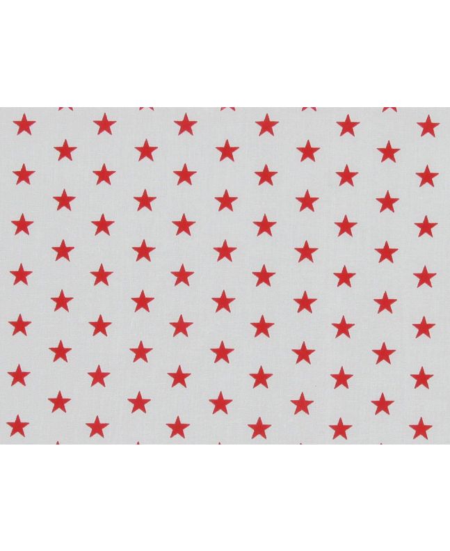 Small Stars Polycotton Print, Red