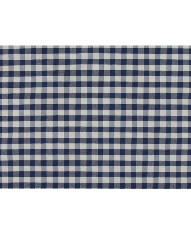 Smooth Touch Woven Polycotton Gingham, Navy