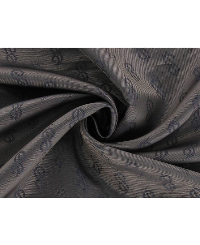 Snake Polyviscose Lining, Blue Taupe