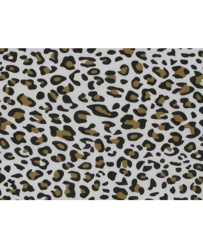 Snow Leopard Polycotton Print