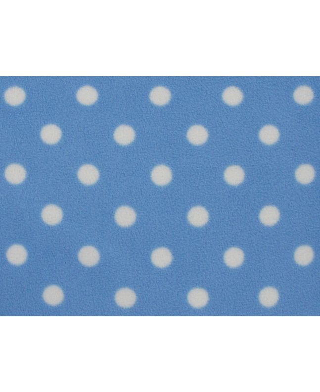 Soft Anti Pil Fleece, Baby Spot, Blue
