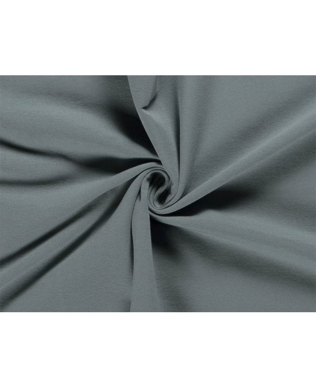 Soft Brushed Cotton French Terry, Steel Blue