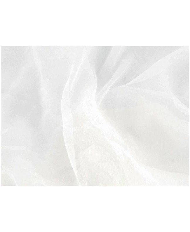 Soft Silk Organza, White