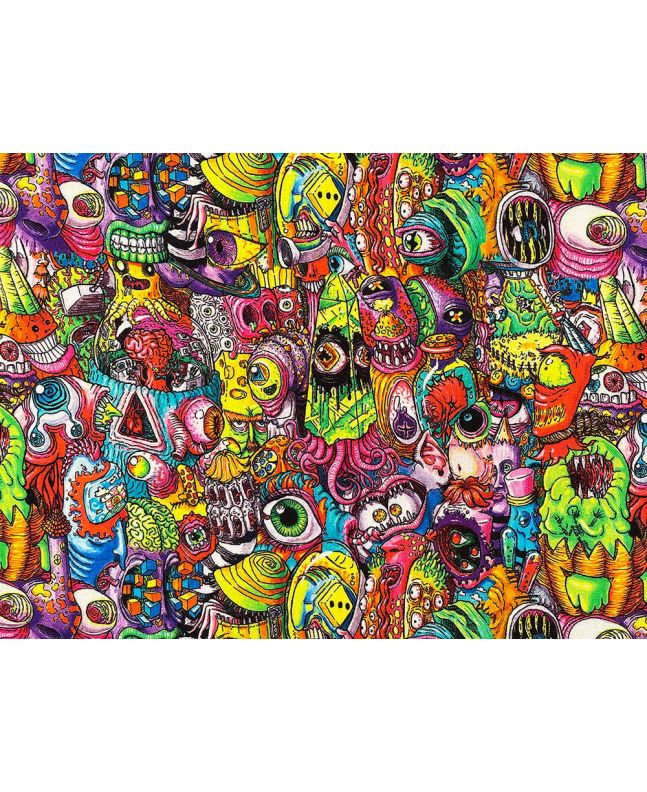 Spacey Spookies Cotton Print