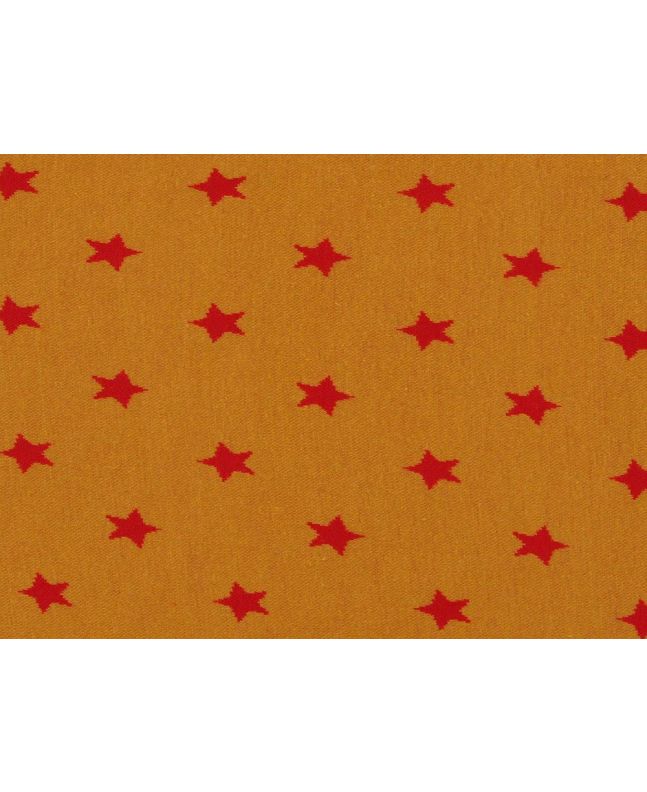 Stars Cotton Rich Knit Jersey, Yellow